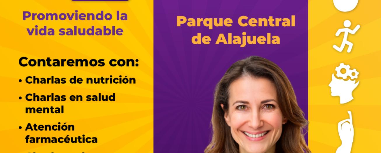 Alajuela promueve la vida saludable con feria abierta al público el próximo sábado 4 de mayo