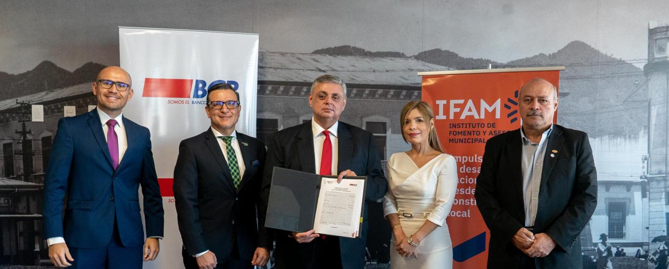 Convenio entre BCR e IFAM impulsará desarrollo del sector municipal