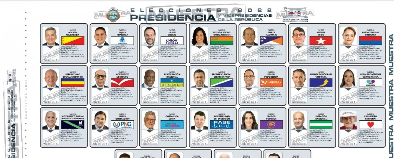 TSE finalizó impresión de papeletas