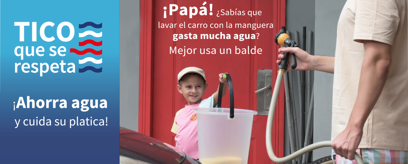 AyA lanza campaña para promover el uso racional del agua durante la época seca 