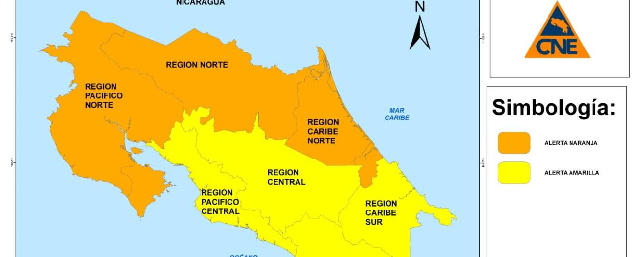 CNE eleva el Estado de Alerta por lluvias